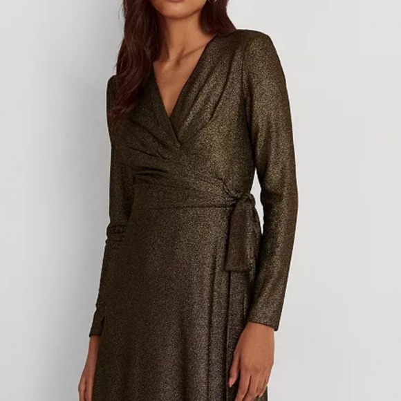 NWT LAUREN Ralph Lauren Jacquard Dress - Picture 9 of 16